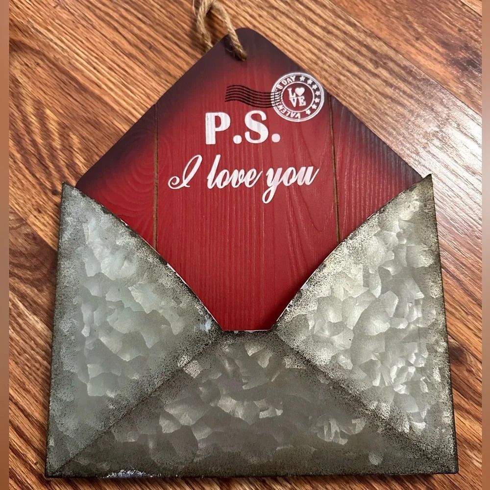 galvanized letter holder